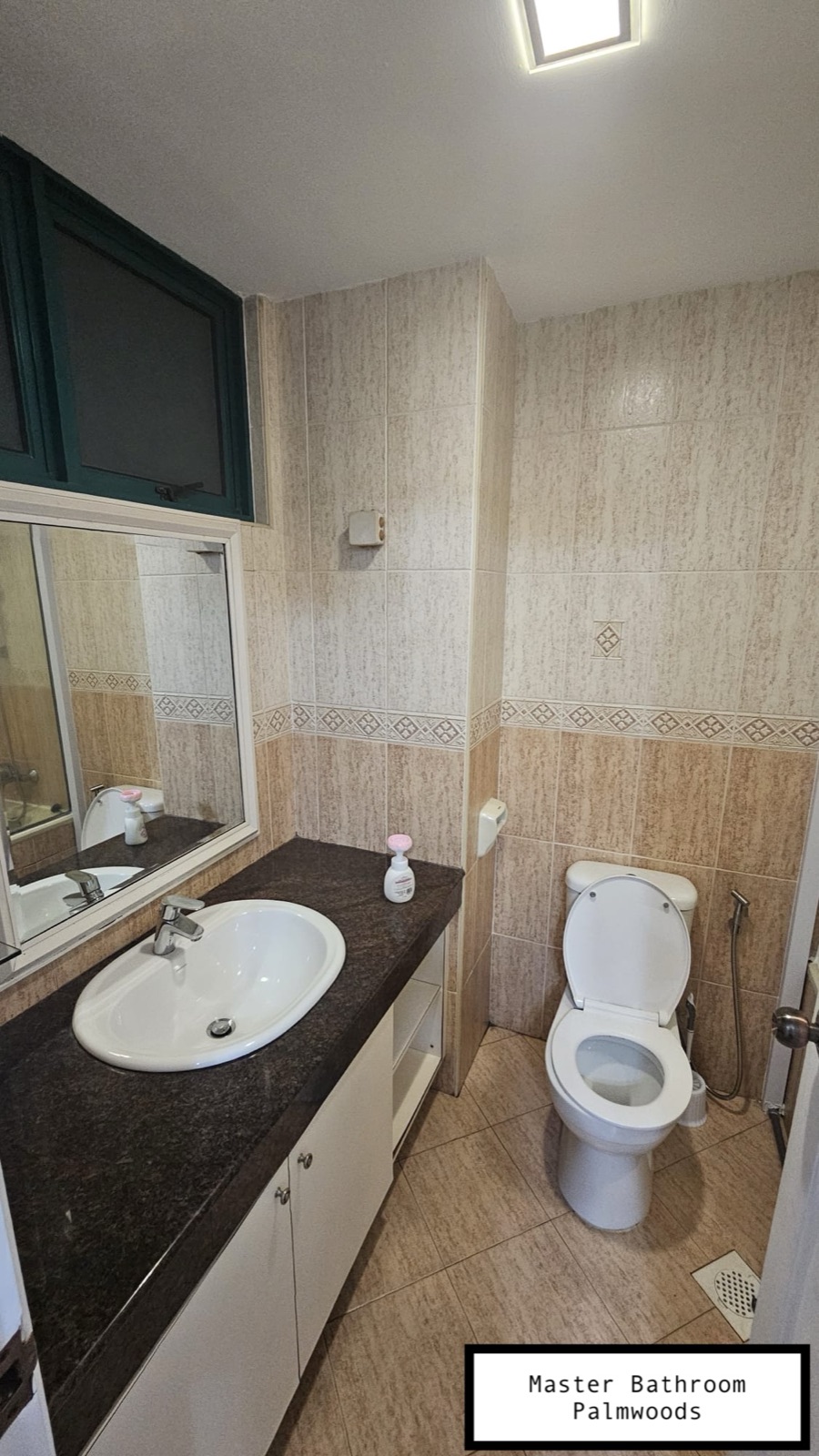 Master Room ensuite bathroom at Palmwoods, Tanah Merah